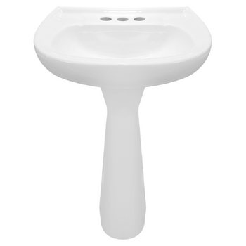 LAVABO Y PEDESTAL JAZMIN BLANCO