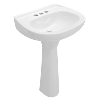 LAVABO Y PEDESTAL JAZMIN BLANCO