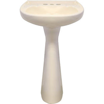 LAVABO Y PEDESTAL JAZMIN MARFIL