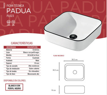 OVALIN PADUA PL023 BLANCO TENDENZZA