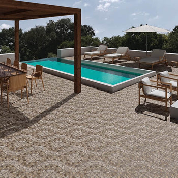 PISO CERÁMICO KOBE MIX BEIGE 44X44 CM