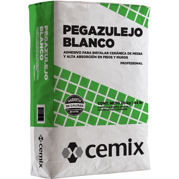 ADHESIVO PEGAZULEJO BLANCO 20KG