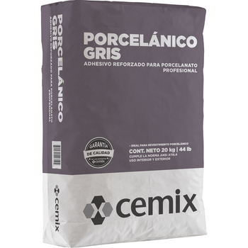 ADHESIVO PORCELANICO GRIS 20KG