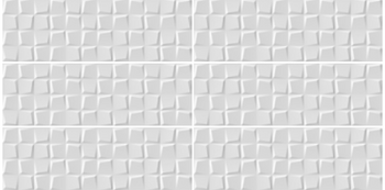 PISO CERÁMICO ARKSHADE DECO GLOSSY BLANCO 25x75 CM