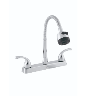 MEZCLADORA 8" CUELLO FLEXIBLE PARA FREGADERO 4336TS