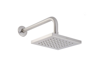 REGADERA 6" DE PLATO CUADRADO CON BRAZO Y CHAPETÓN 4513B