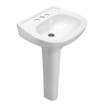 LAVABO Y PEDESTAL BLANCO LUCAS